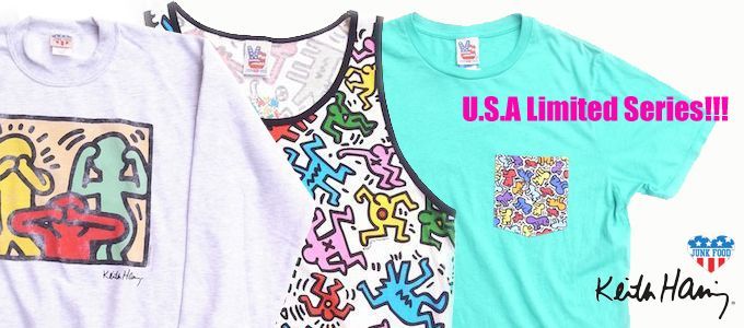 JUNK FOODxKEITH HARING MODEL