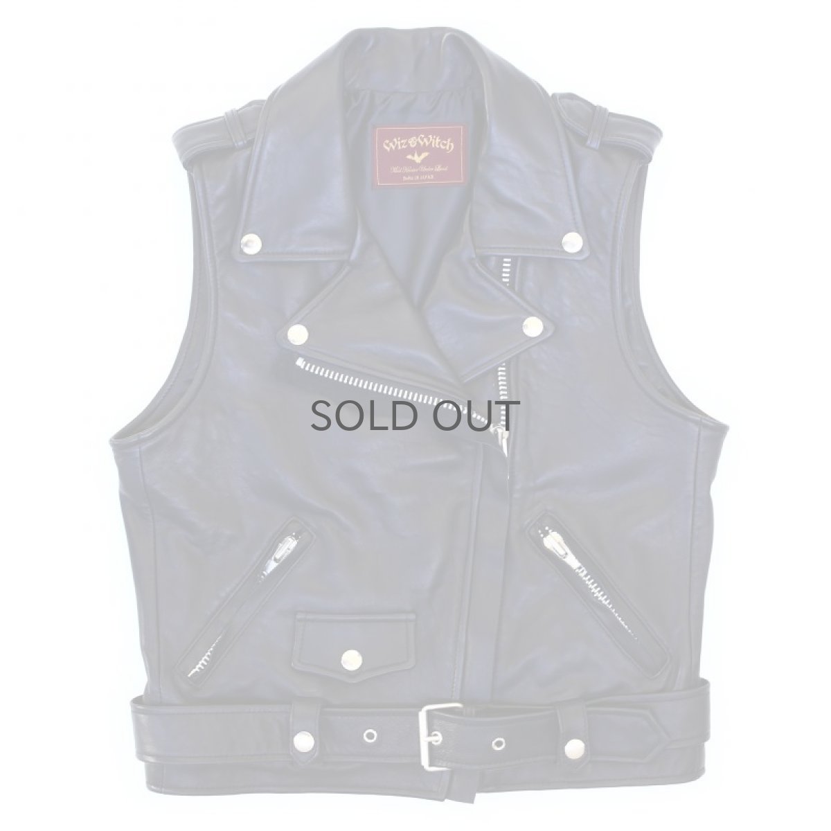 画像7: 【Wiz&Witch】- "WICCA" LAMB LEATHER RIDERS VEST (7)