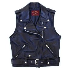 画像7: 【Wiz&Witch】- "WICCA" LAMB LEATHER RIDERS VEST (7)