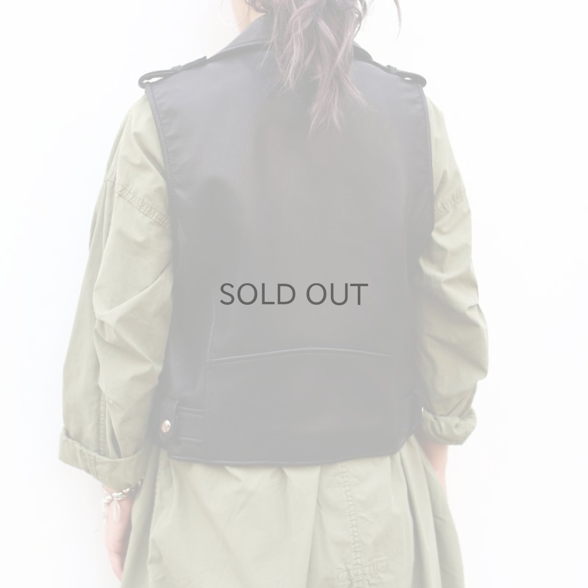 画像4: 【Wiz&Witch】- "WICCA" LAMB LEATHER RIDERS VEST (4)