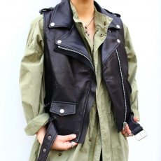 画像1: 【Wiz&Witch】- "WICCA" LAMB LEATHER RIDERS VEST (1)