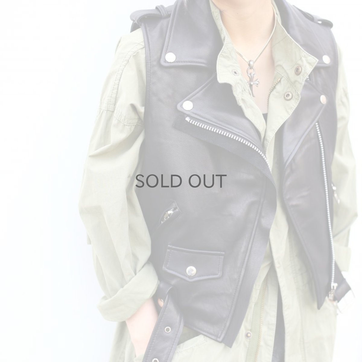 画像3: 【Wiz&Witch】- "WICCA" LAMB LEATHER RIDERS VEST (3)