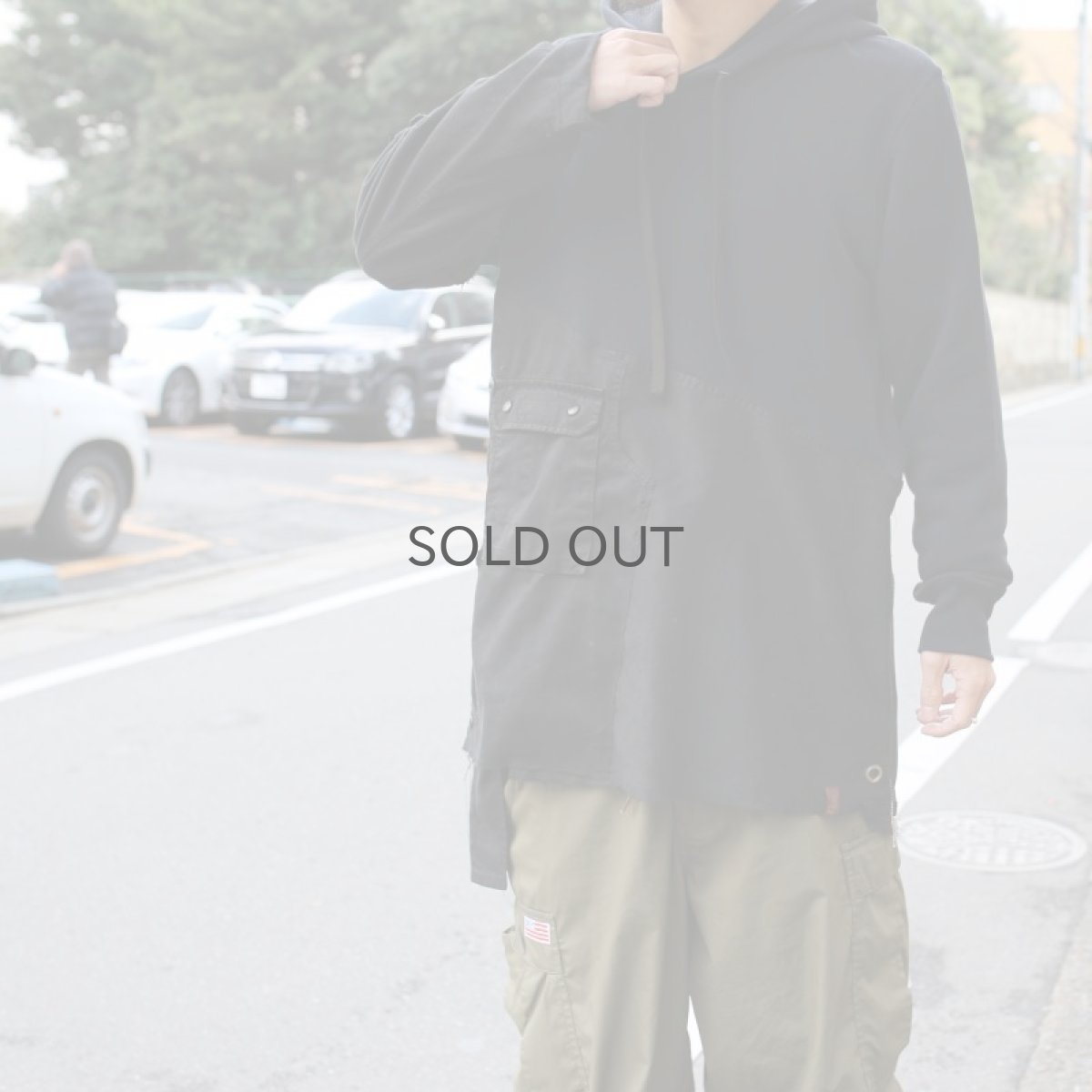 画像2: 【Wiz&Witch】- "ANTI WAR" HOODIE JACKET 002 / BLACK (2)