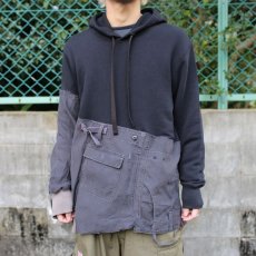 画像1: 【Wiz&Witch】- "ANTI WAR" HOODIE  JACKET 001 / BLACK (1)