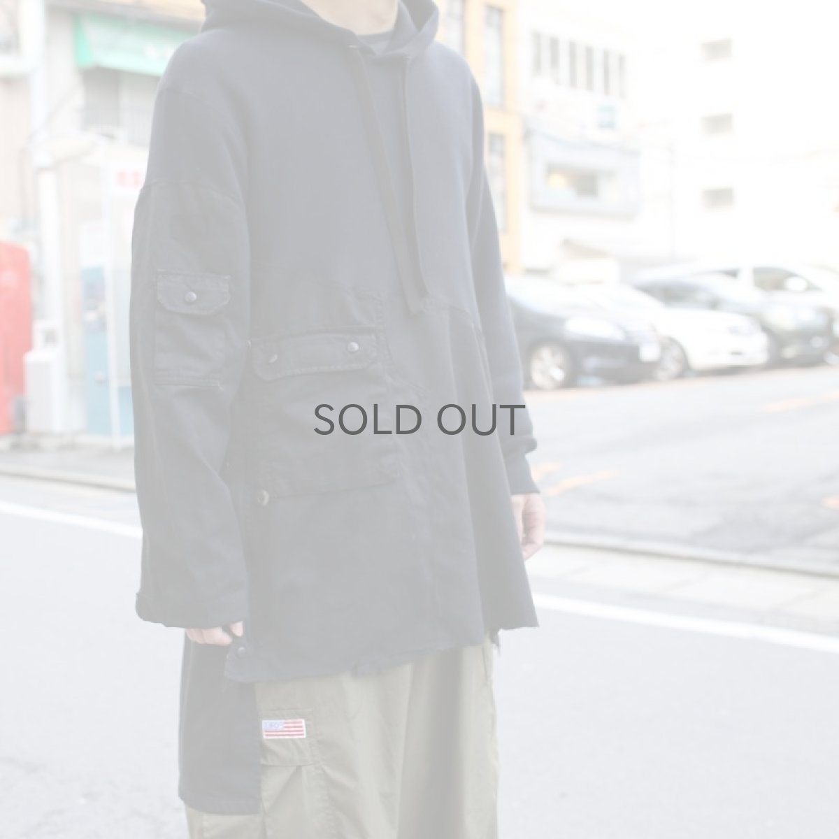 画像1: 【Wiz&Witch】- "ANTI WAR" HOODIE JACKET 002 / BLACK (1)