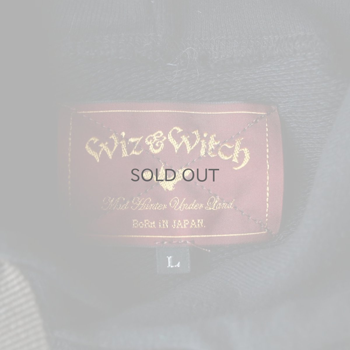 画像10: 【Wiz&Witch】- "ANTI WAR" HOODIE  JACKET 001 / BLACK (10)