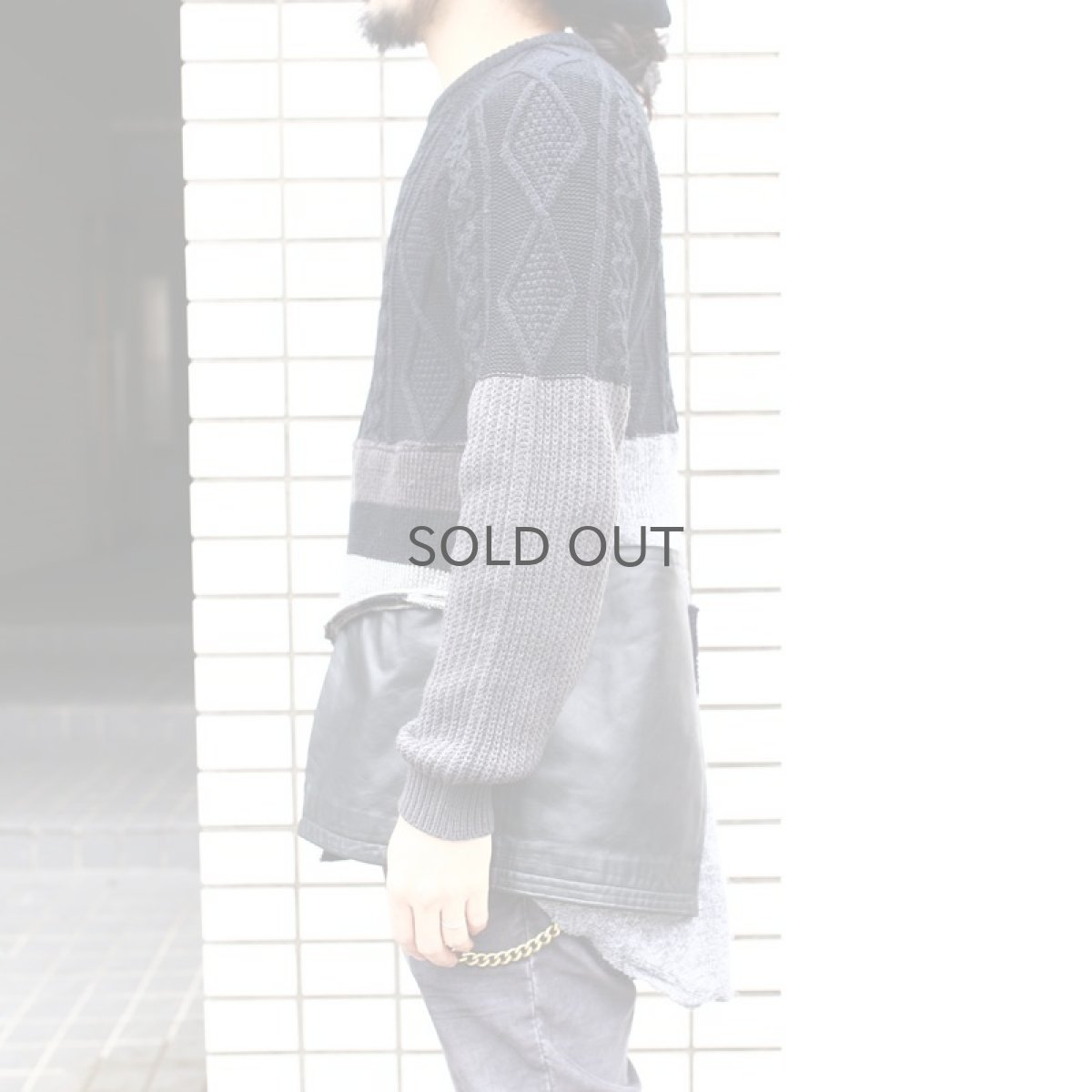画像9: 【Wiz&Witch】- Planet Label "WEIRD CREW KNIT" / BLACK (9)