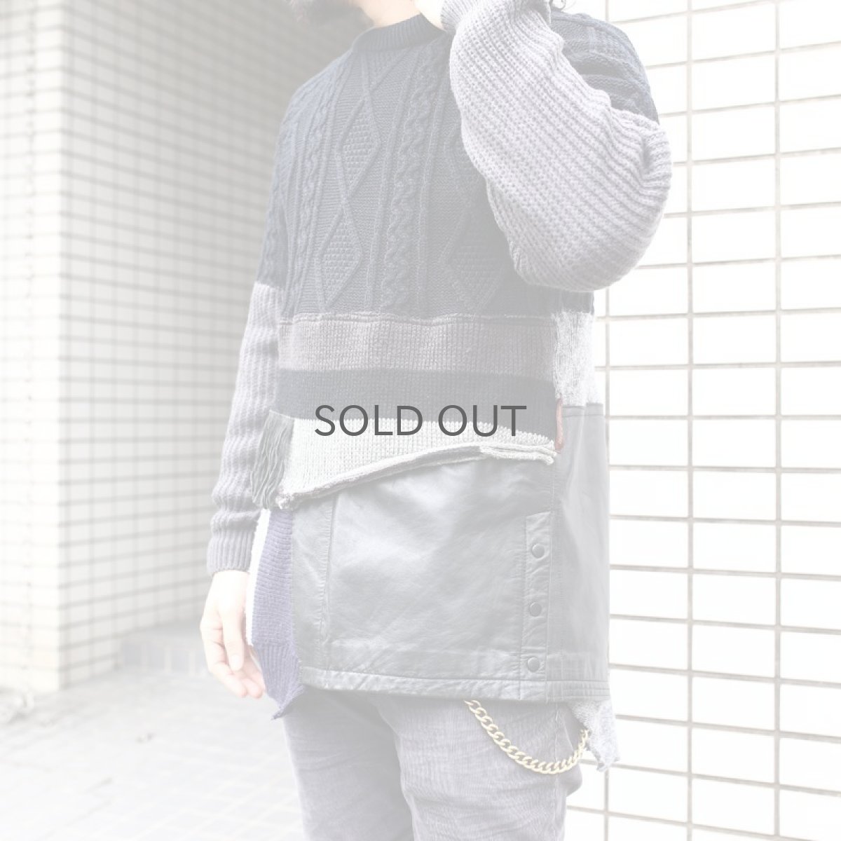 画像3: 【Wiz&Witch】- Planet Label "WEIRD CREW KNIT" / BLACK (3)