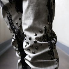 画像13: 【Wiz&Witch】-Planet Label- "W" STUDS BLEACH PANTS (13)