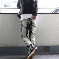 画像7: 【Wiz&Witch】-Planet Label- "W" STUDS BLEACH PANTS (7)