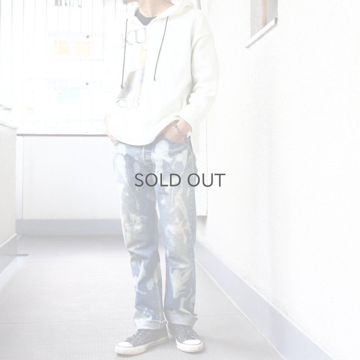 画像9: 【Wiz&Witch】-Planet Label- "Guns Kurt" PULLOVER PARKA / WHITE (9)