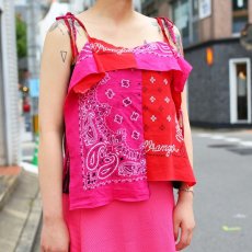 画像1: 【Wiz&Witch】BANDANA CAMISOLE / RED×PINK (1)