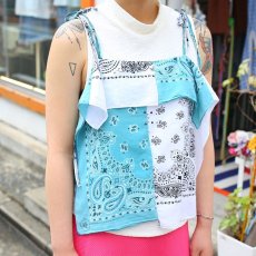 画像2: 【Wiz&Witch】BANDANA CAMISOLE / BLUE×WHITE (2)