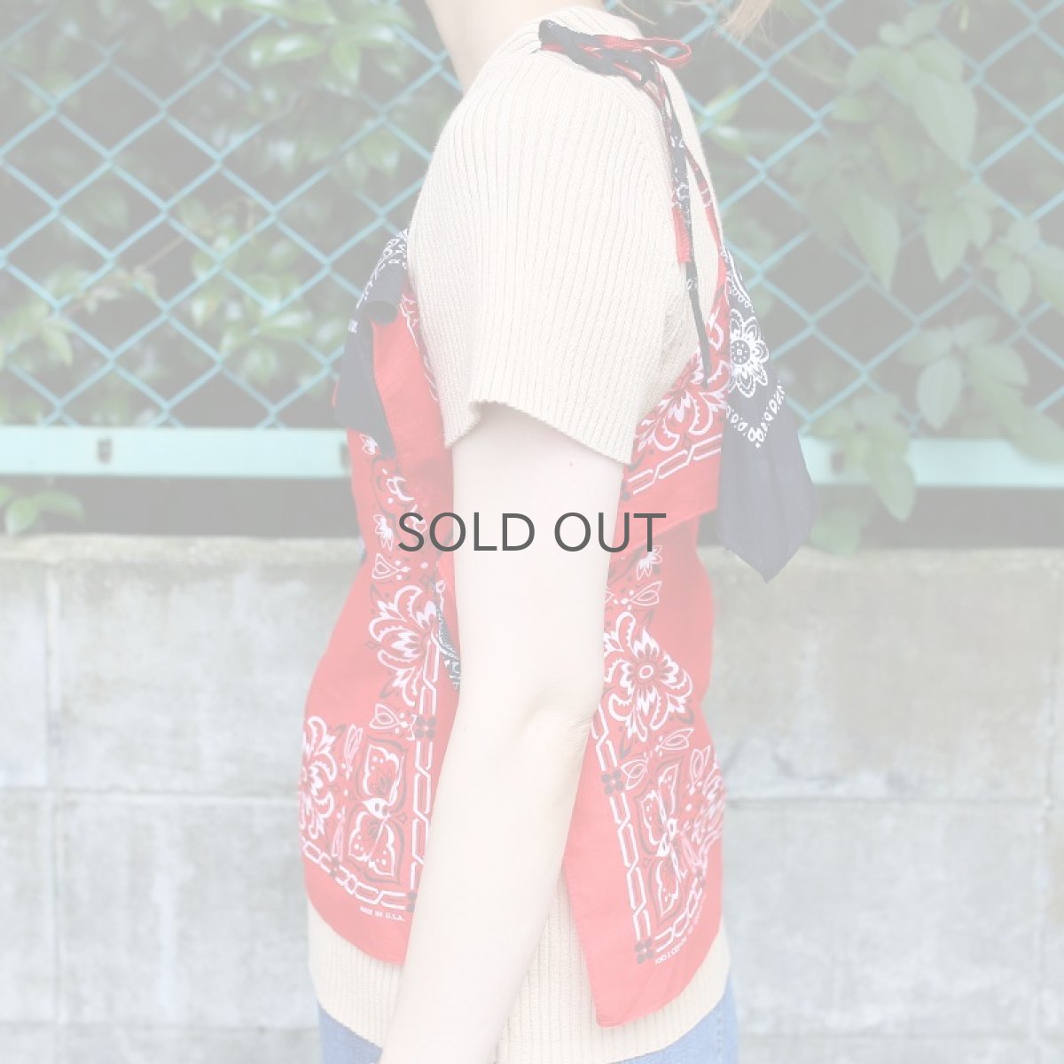 画像8: 【Wiz&Witch】BANDANA CAMISOLE / RED×BLACK (8)