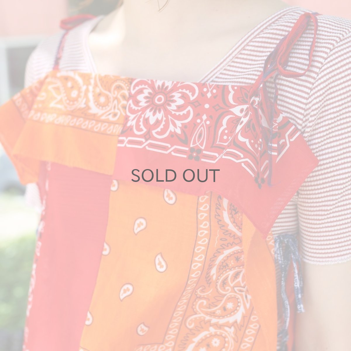 画像11: 【Wiz&Witch】BANDANA CAMISOLE / ORANGE×RED (11)