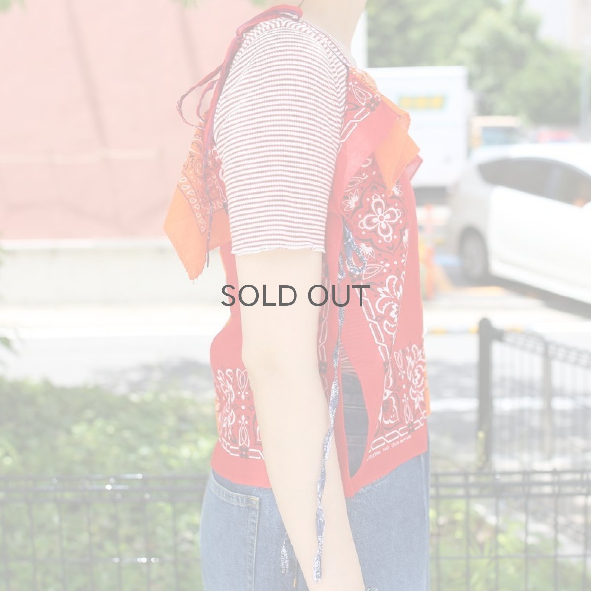 画像9: 【Wiz&Witch】BANDANA CAMISOLE / ORANGE×RED (9)