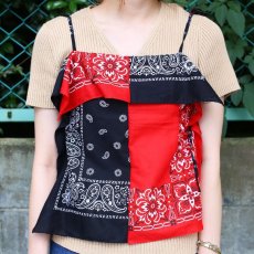 画像7: 【Wiz&Witch】BANDANA CAMISOLE / RED×BLACK (7)