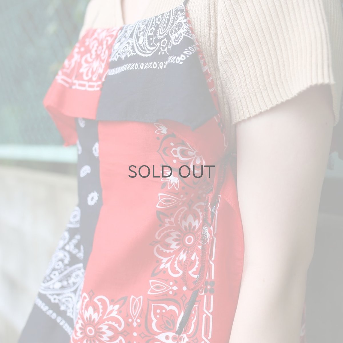 画像12: 【Wiz&Witch】BANDANA CAMISOLE / RED×BLACK (12)