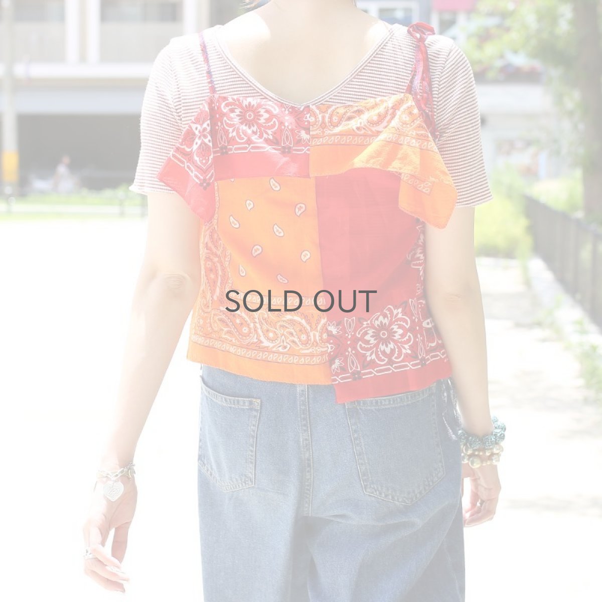 画像5: 【Wiz&Witch】BANDANA CAMISOLE / ORANGE×RED (5)