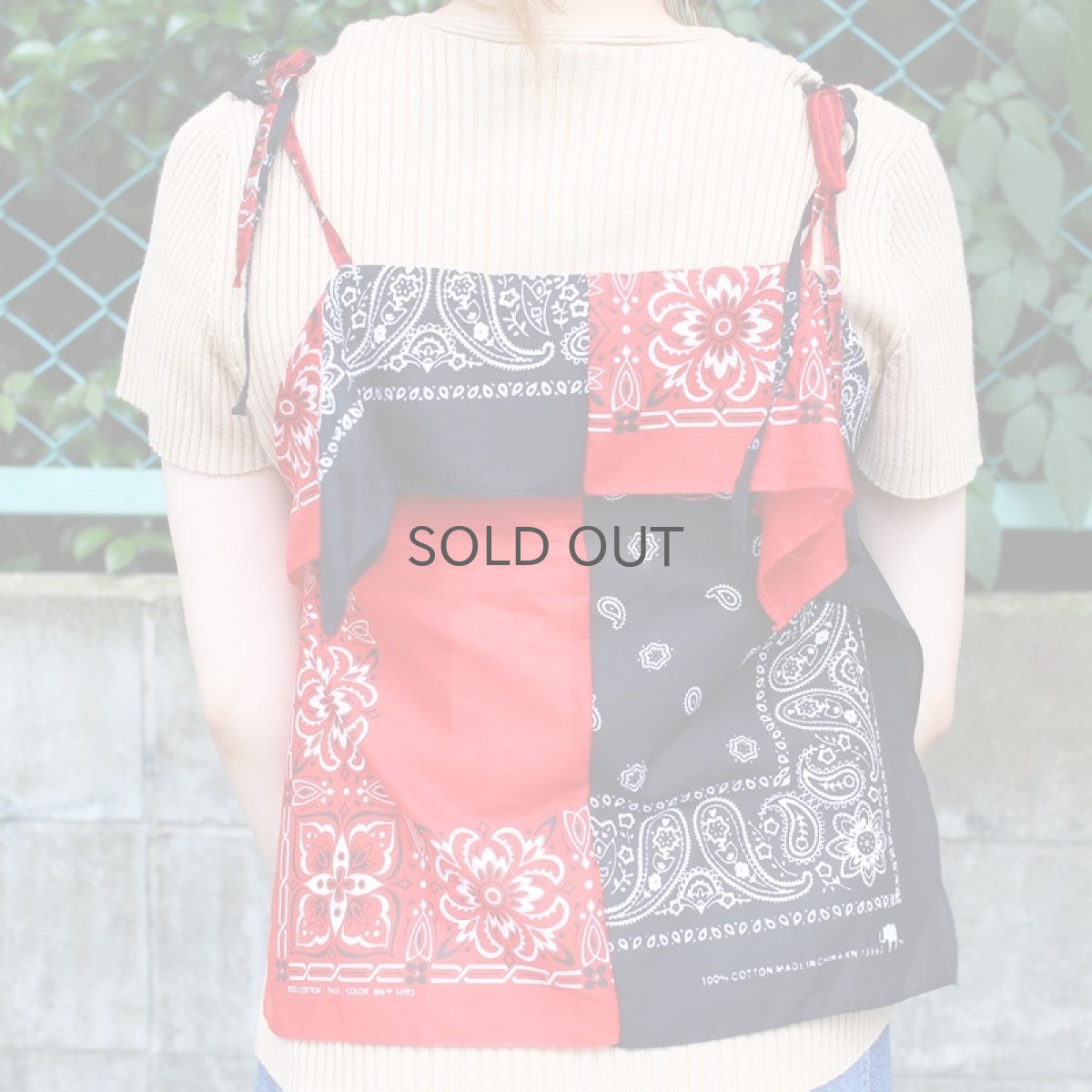 画像10: 【Wiz&Witch】BANDANA CAMISOLE / RED×BLACK (10)