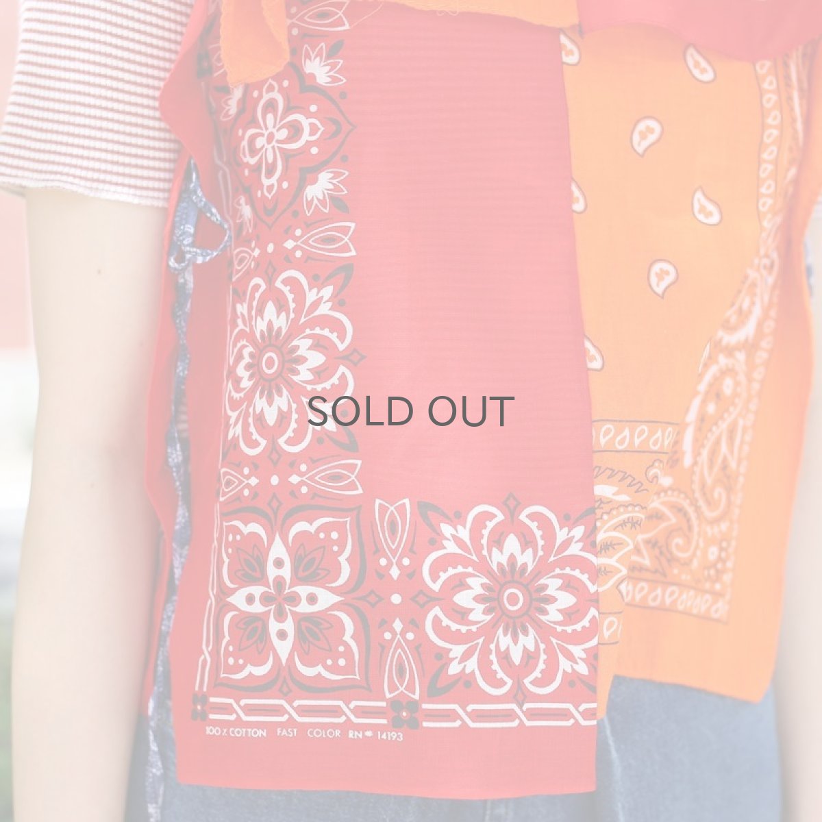 画像13: 【Wiz&Witch】BANDANA CAMISOLE / ORANGE×RED (13)