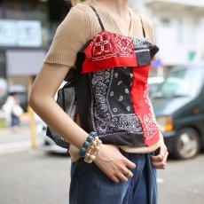 画像1: 【Wiz&Witch】BANDANA CAMISOLE / RED×BLACK (1)