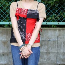 画像3: 【Wiz&Witch】BANDANA CAMISOLE / RED×BLACK (3)
