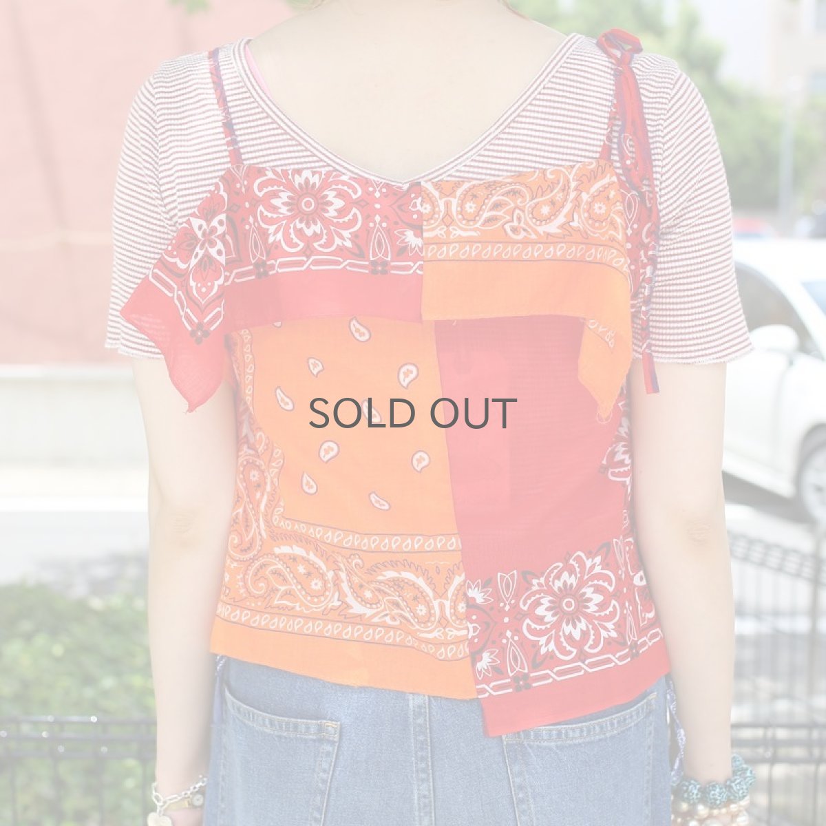 画像10: 【Wiz&Witch】BANDANA CAMISOLE / ORANGE×RED (10)