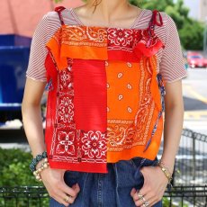 画像7: 【Wiz&Witch】BANDANA CAMISOLE / ORANGE×RED (7)