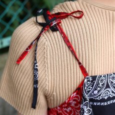 画像13: 【Wiz&Witch】BANDANA CAMISOLE / RED×BLACK (13)