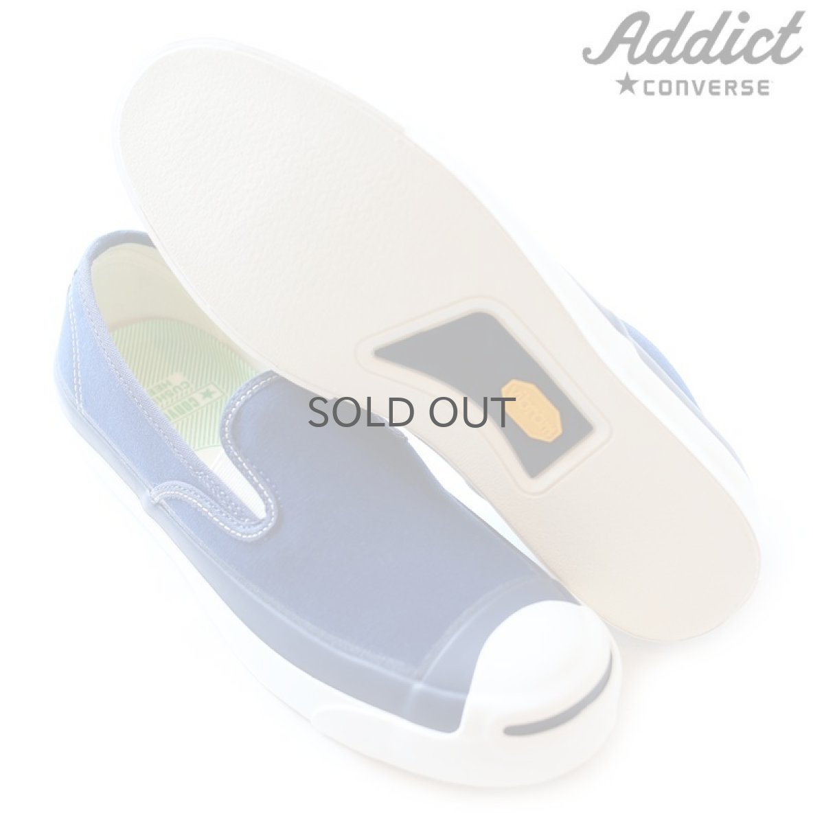 画像4: 【CONVERSE ADDICT】- JACK PURCELL CANVAS SLIP-ON / NAVY (4)