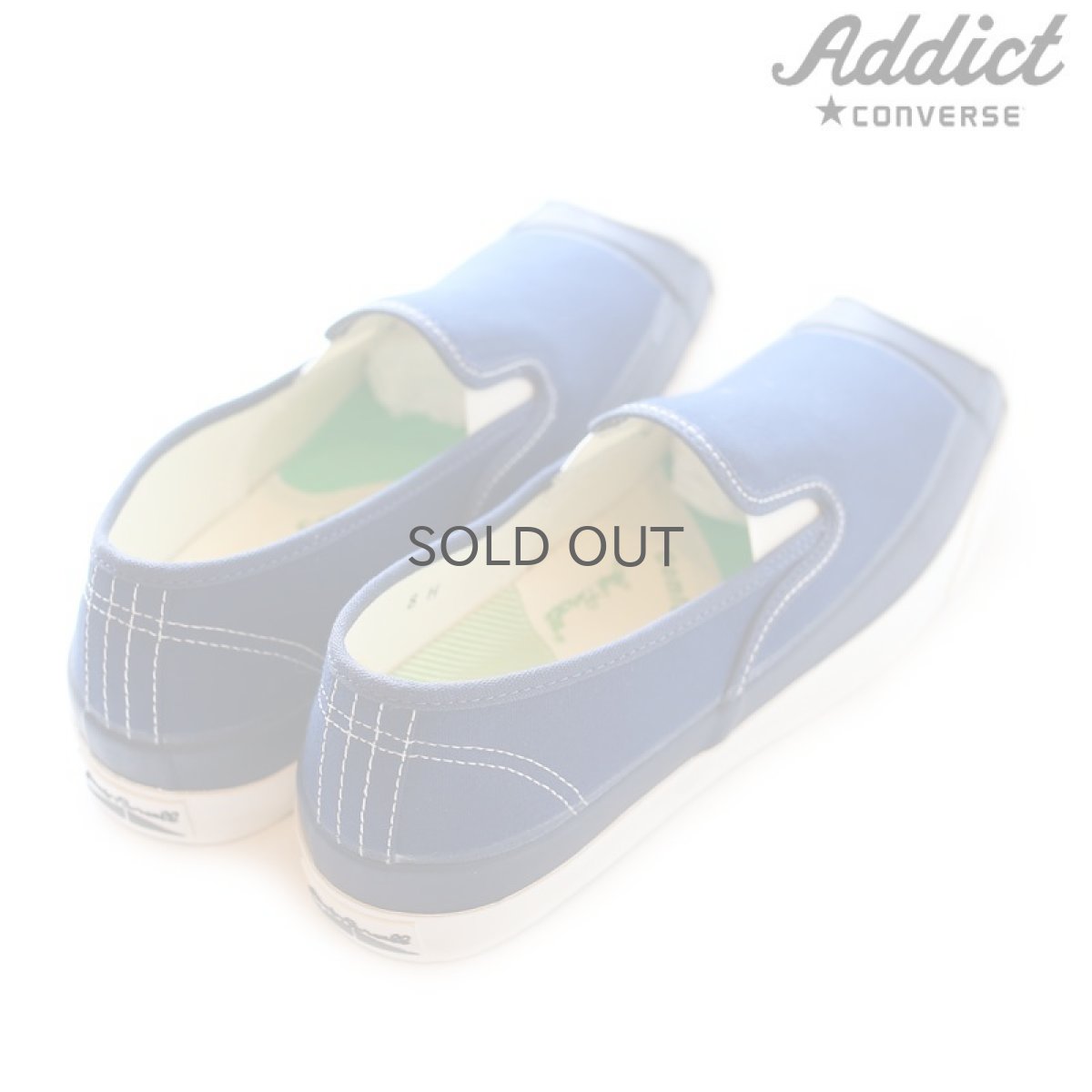 画像2: 【CONVERSE ADDICT】- JACK PURCELL CANVAS SLIP-ON / NAVY (2)