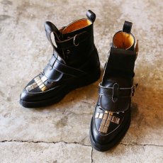 画像1: 1980's【BOY LONDON】STUDS DESIGN LEATHER BOOTS (1)