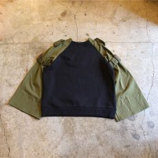 画像2: 【Wiz&Witch】MILITARY SWEAT TOPS / BLACK (2)