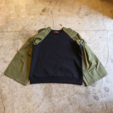 画像1: 【Wiz&Witch】MILITARY SWEAT TOPS / BLACK (1)