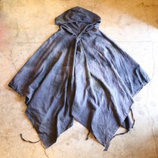 画像1: 【Wiz&Witch】"BLACK GYPSY" OVER PONCHO / OVER DYE BLACK (1)