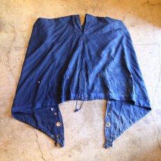 画像2: 【Wiz&Witch】"PIRATE" PONCHO JACKET / OVER DYE NAVY (2)