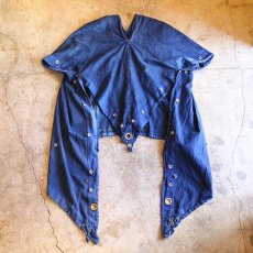 画像1: 【Wiz&Witch】"PIRATE" PONCHO JACKET / OVER DYE NAVY (1)