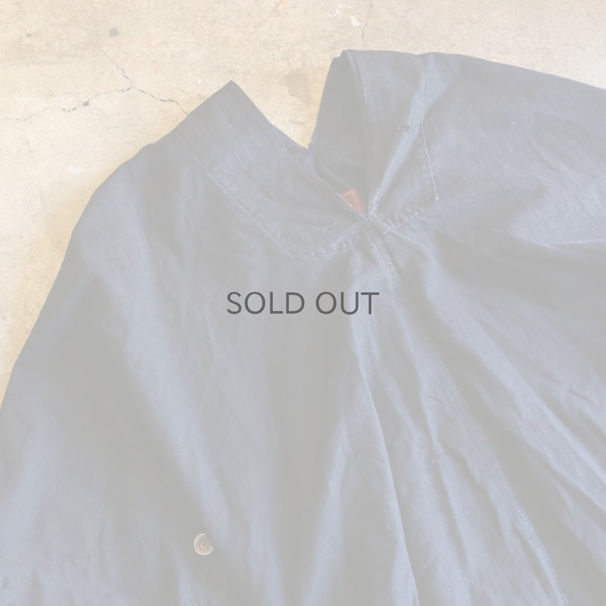 画像3: 【Wiz&Witch】"PIRATE" PONCHO JACKET / OVER DYE BLACK (3)