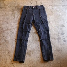 画像1: 【Wiz&Witch】DIRTY BEAUTIFUL "NOMAD" BLACK JEANS (1)