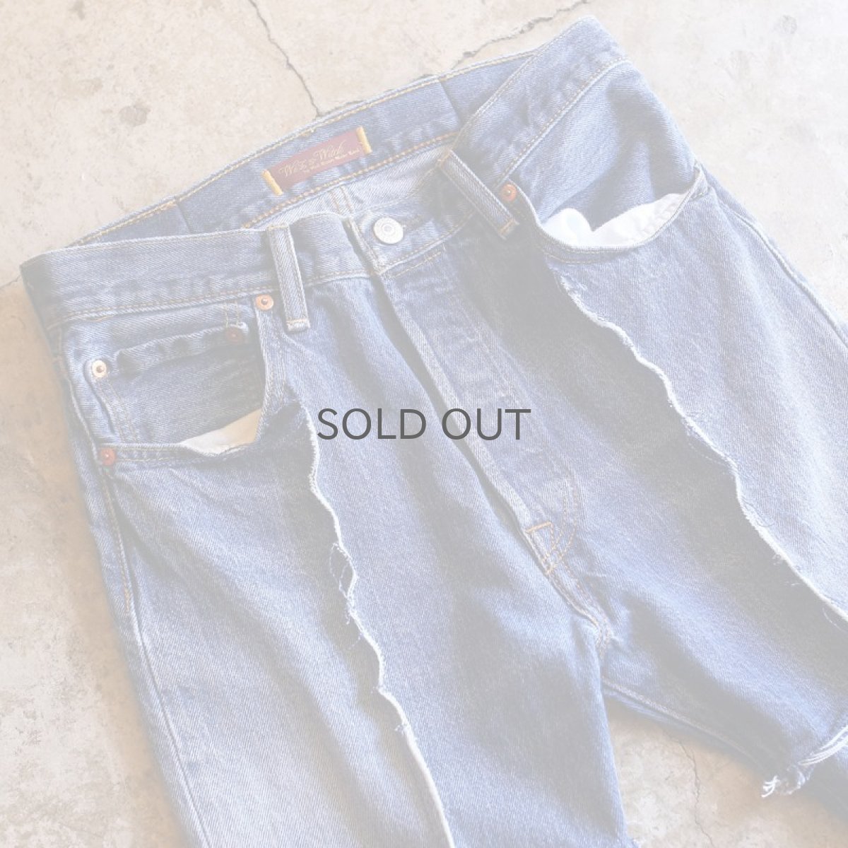 画像3: 【Wiz&Witch】DIRTY BEAUTIFUL "NOMAD" BLUE DENIM PANTS (3)