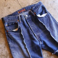 画像3: 【Wiz&Witch】DIRTY BEAUTIFUL "NOMAD" BLUE DENIM PANTS (3)