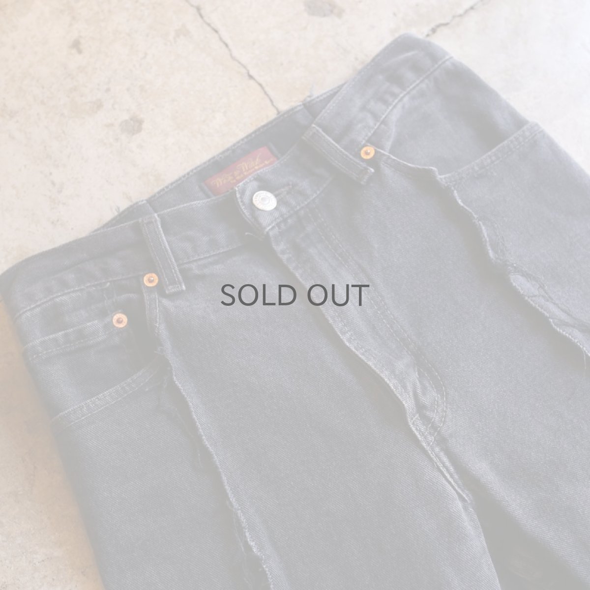 画像3: 【Wiz&Witch】DIRTY BEAUTIFUL "NOMAD" BLACK JEANS (3)