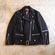 画像1: 【Wiz&Witch】"WICKED MAN" GENUINE SUEDE LEATHER JACKET / BLACK (1)