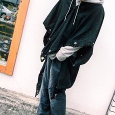 画像11: 【Wiz&Witch】"PIRATE" PONCHO JACKET / OVER DYE BLACK (11)