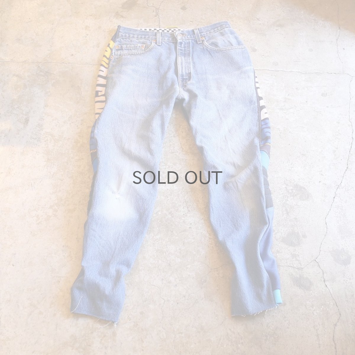 画像2: 【Wiz&Witch】 "UNITED" FOX RACING DENIM PANTS (2)