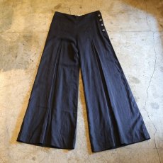 画像1: TUCK DESIGN SIDE BUTTOM PANTS (1)