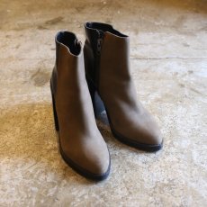 画像1: SIDE ZIP DESIGN BICOLOR BOOTIE (1)