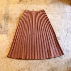 画像1: RIB KNIT DESIGN FLARE SKIRT (1)