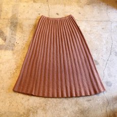 画像2: RIB KNIT DESIGN FLARE SKIRT (2)